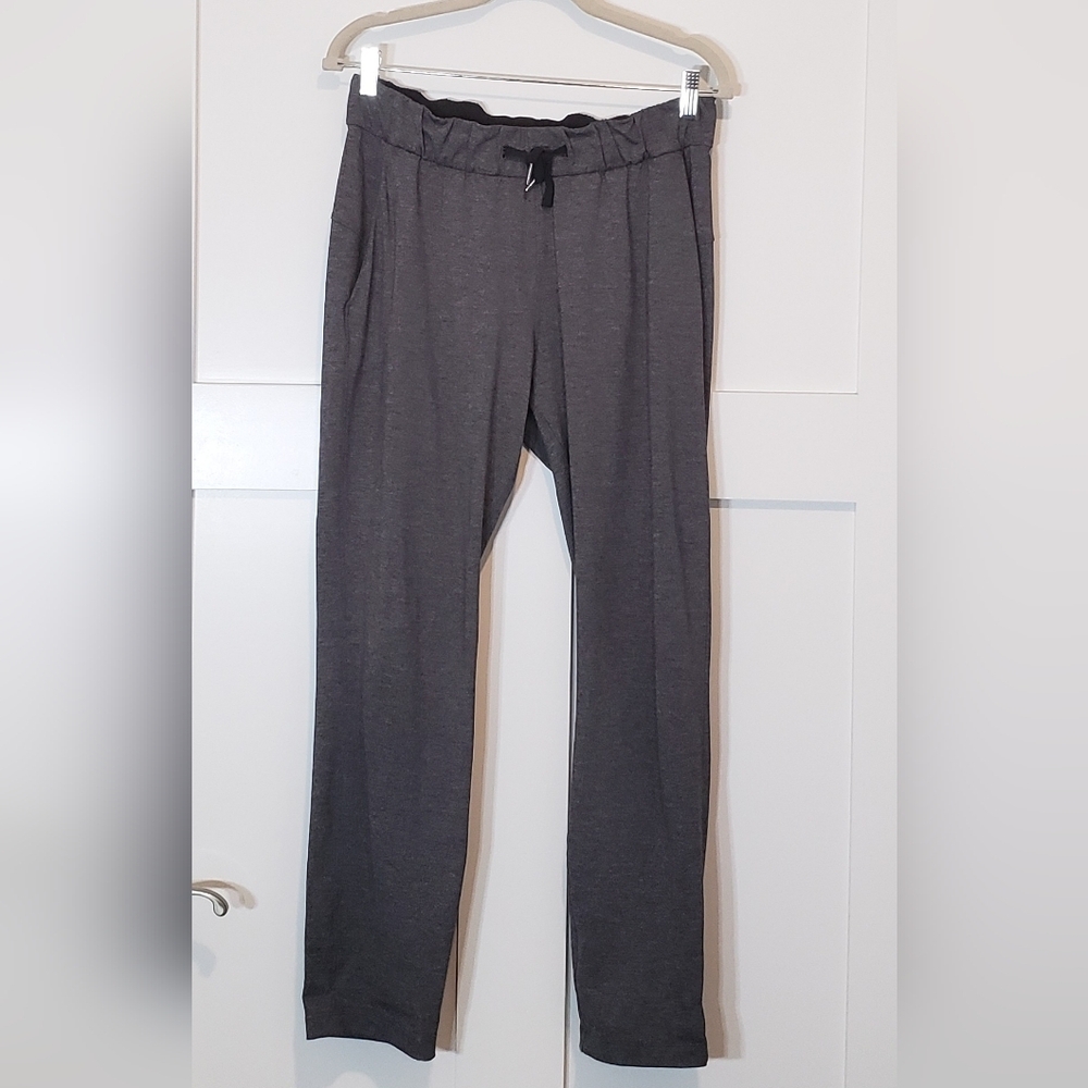 Lululemon On The Fly Pant 28" Heathered Black Size 6